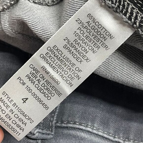 Democracy womens Ab Solution skinny jeans sz 4 gray jeans stretch denim - Picture 12 of 12